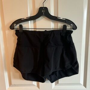 Lululemon high rise black shorts